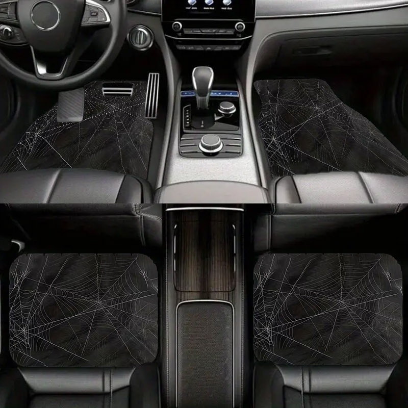 Interior Design Web - 5개입 거미줄 무늬 자동차 바닥 매트