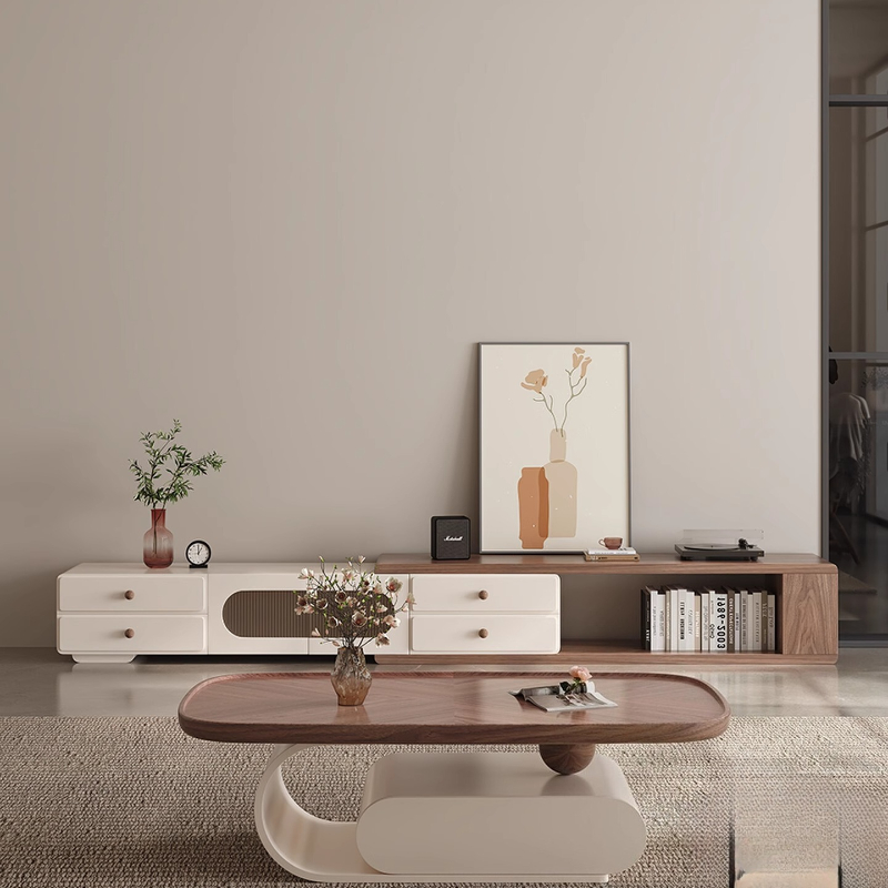 Interior Design Tv Room - 인테리어 거실 TV 캐비닛 화이트 노르딕
