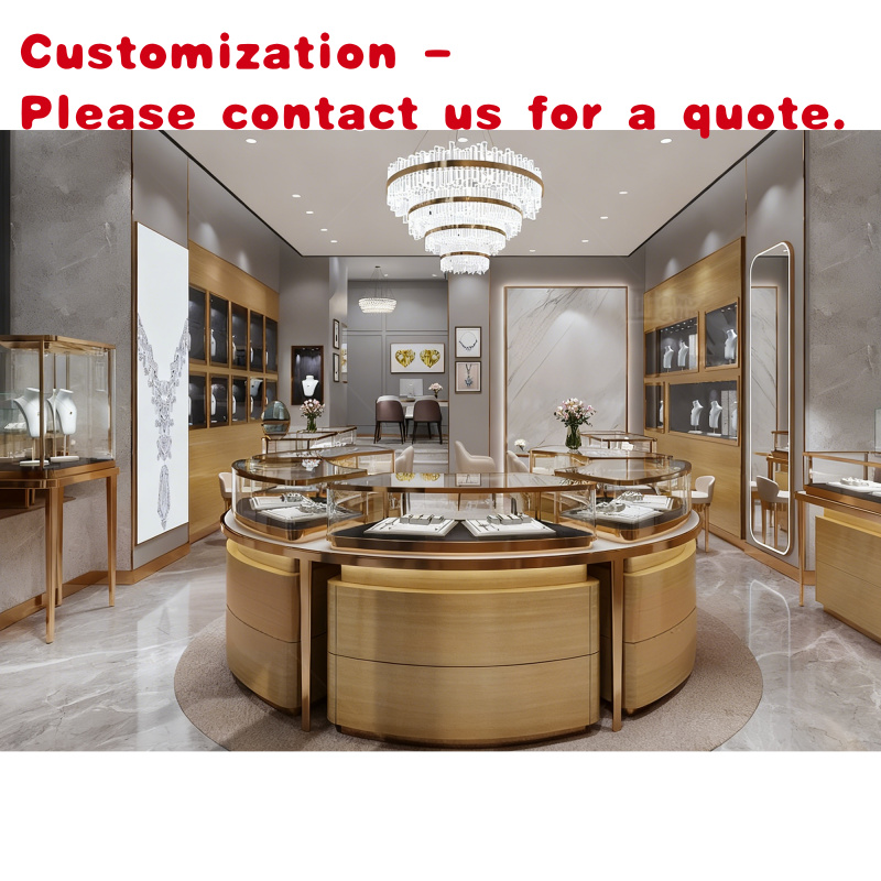 Interior Design Lighting Layout - 맞춤형 모던 두바이 주얼리 샵 인테리어