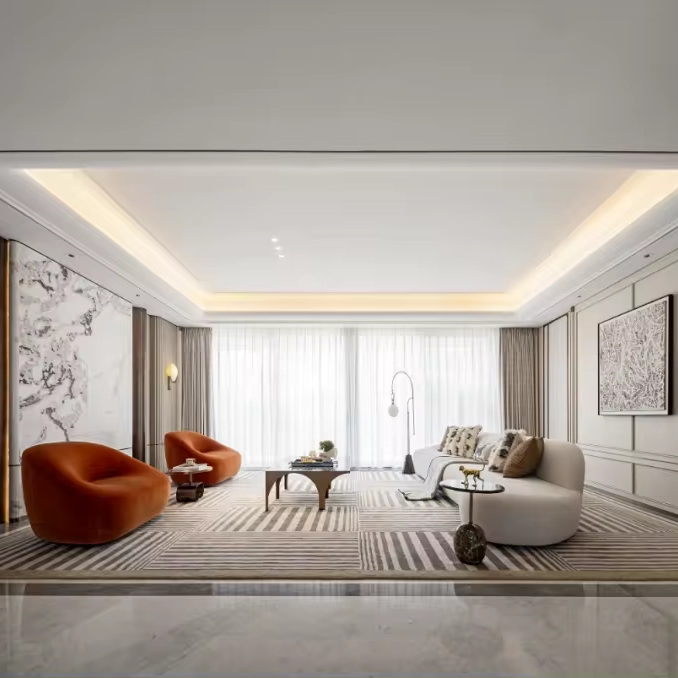 Interior Design And Construction - 산하이 인테리어 디자인 서비스 현대적 간결한