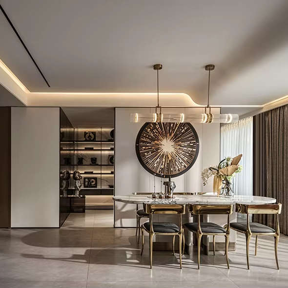 Interior Design And Construction - 상하이 라이트 스타일 인테리어 디자인 빌라