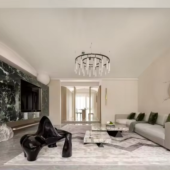 Interior Design And Construction - 산하이 인테리어 디자인 미니멀 스타일 주택
