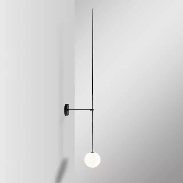 Interior Design Remote - 포스트모던 디자이너 벽등 롱폴 LED 벽