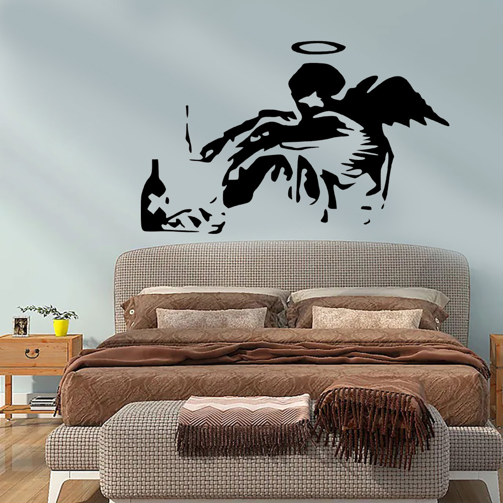 Interior Design Magazine - Banksy 낙서 벽 데칼 비닐, 어린이