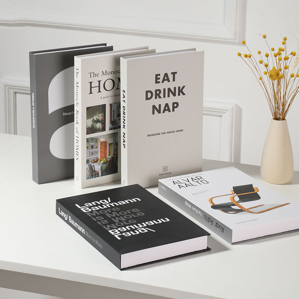 새로운 유행 장식용 가짜 책 DIY 접이식 가짜 책 소 - Interior Design Magazine 리뷰 및 가격