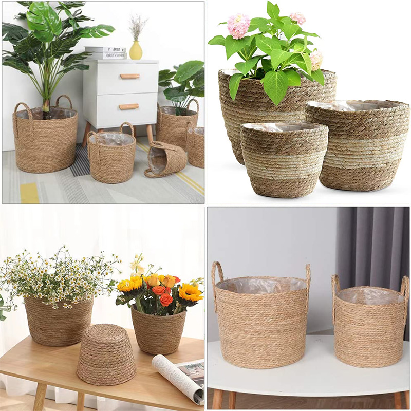 1개 수공예 천연 라탄 손잡이 화분은 식물, 세탁 바구 - Rattan Tray Handle 리뷰 및 가격