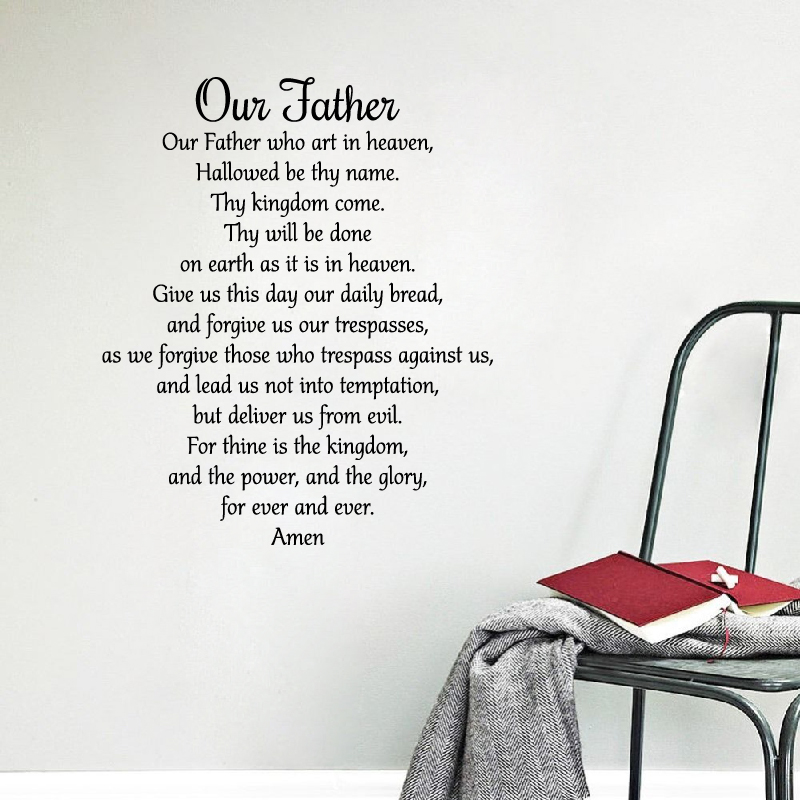 우리 아버지 주님의기도 데칼 스페인어 Padre Nue - Interior Design Quotes 리뷰 및 가격