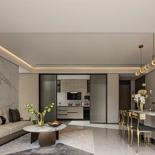 상하이 라이트 스타일 인테리어 디자인 빌라 거실 고급  - Interior Design And Construction 리뷰 및 가격