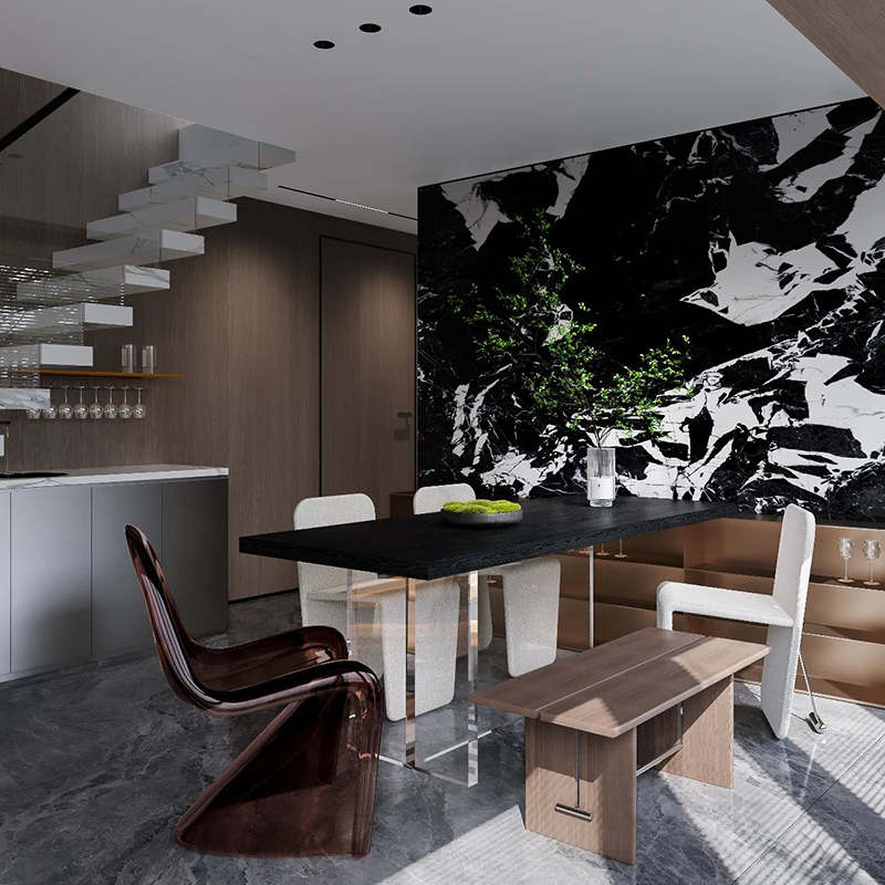 현대적인 3D 렌더링 빌라 인테리어 디자인, 아파트 거 - Interior Design Build 리뷰 및 가격