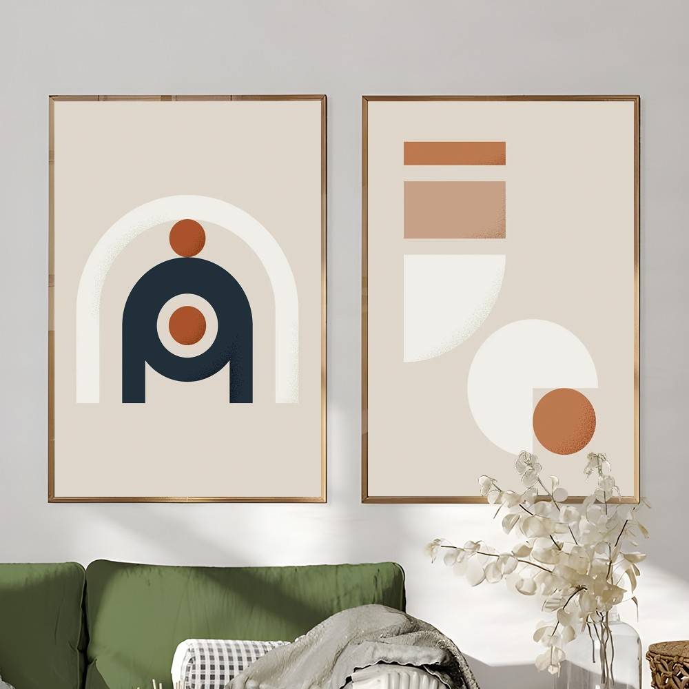 따뜻한 라인 컬러 디자인 포스터 스티커 벽 예술 그림  - Interior Design With Wallpaper 리뷰 및 가격
