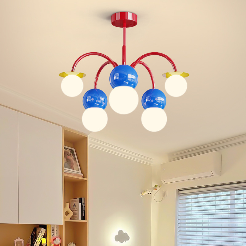 북유럽 크림 스타일 침실/어린이 방 아크릴 LED 펜던 - Interior Design Remote 리뷰 및 가격