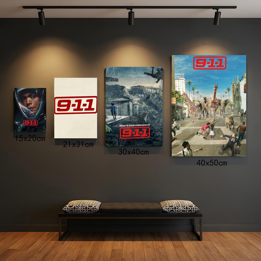 TV 시리즈 9-9-1-1-1 그림 서예 우아한 식물  - Interior Design Tv Room 리뷰 및 가격