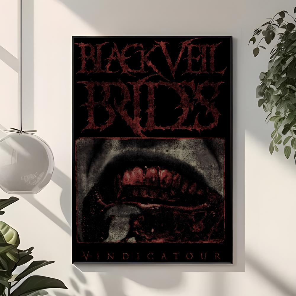 록 밴드 B-Black Veil Brides 포스터 클 - Interior Design With Wallpaper 리뷰 및 가격